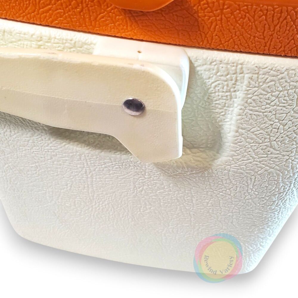 Vintage Coleman Lil Oscar Orange Cooler 5272 - Picture 10 of 16